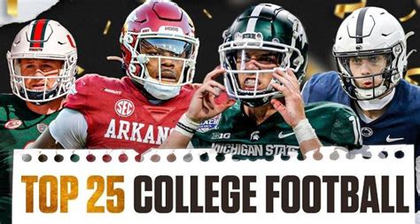 Football Ranking: Top 25 College Football Teams