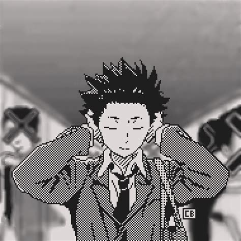 Shōya Ishida from Koe no Katachi (A Silent Voice) by me : r/PixelArt