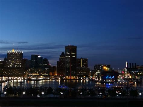 Baltimore at night | New york skyline, Skyline, Photography