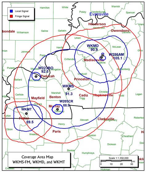 Frequencies & Coverage Area | WKMS