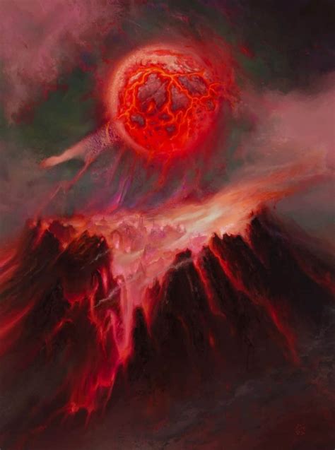 Blood Moon MtG Art from Double Masters Set by Jim Pavelec - Art of ...