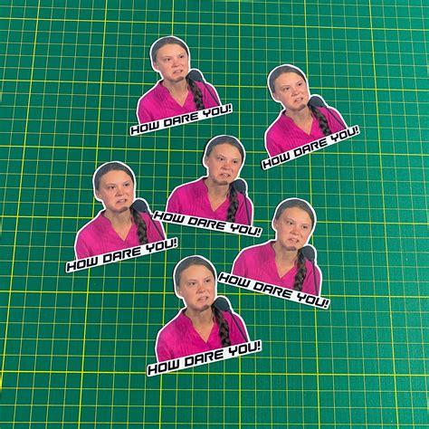 Greta Thunberg How Dare You Meme Decal - Etsy UK