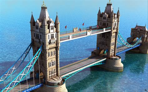 3D bridge tower london model - TurboSquid 1159362