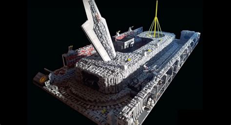 Flipboard: LEGO Star Wars fan builds animated Death Star trench run ...