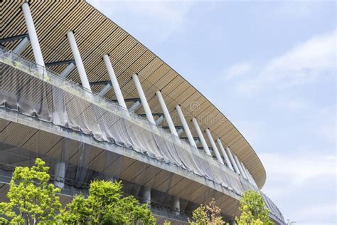 Construction Site of New National Stadium in Tokyo Stock Image - Image of design, kuma: 148065969