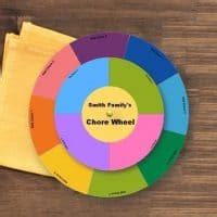 Free DIY Chore Wheel | Customize Online then Print at Home