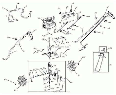 Mantis Tiller Parts Diagram