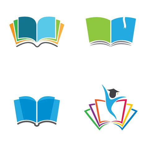 Book logo images set 2085594 Vector Art at Vecteezy