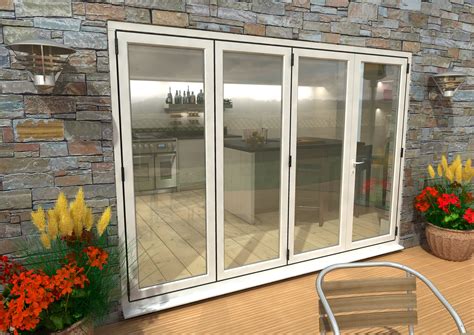 White Aluminium Bifold Patio Doors By Climadoor