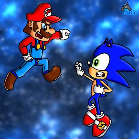 Mario vs Sonic: PRANK BATTLE: Conflict in space | SMG4 Amino