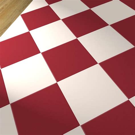 Red Vinyl Flooring Tiles | Harvey Maria