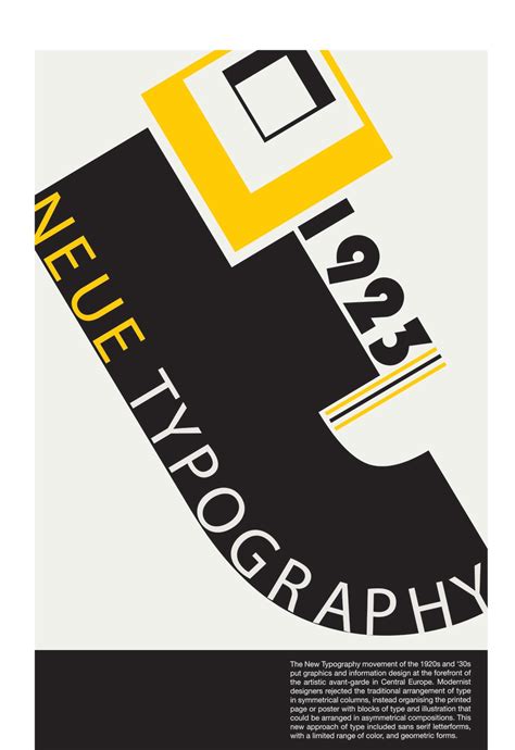 Graduate Poster Design: Bauhaus Neue Typography