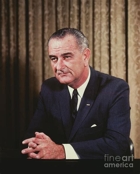 President Lyndon B. Johnson Photograph by Bettmann - Pixels