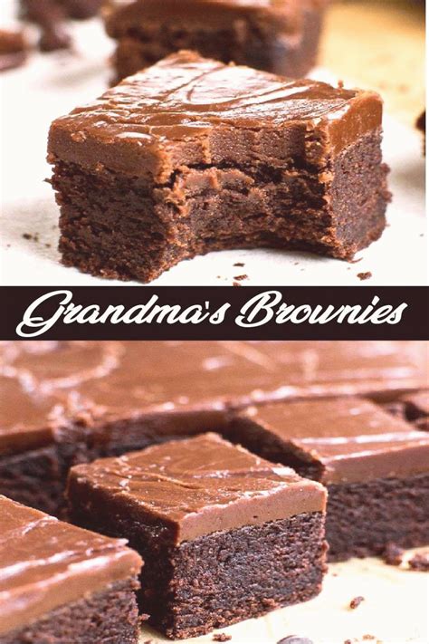 GRANDMAS WONDERFUL BROWNIES | Fudgy brownie recipe, Desserts, Quick ...