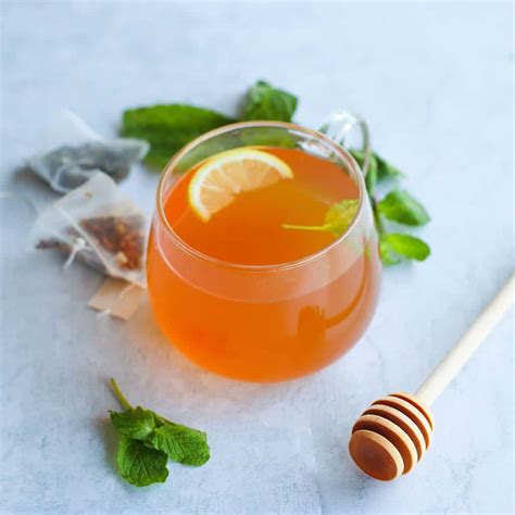 Honey Citrus Mint Tea (2 Ways!) - Good Food Baddie