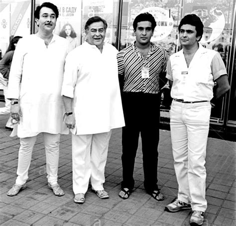 bollywoodirect: “ Raj Kapoor with his three sons, Randhir, Rajiv and ...