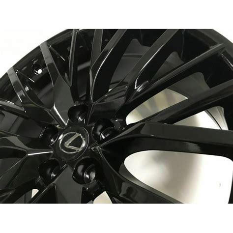 NEW 20 inch x 8 Alloy Wheels Rims Compatible with Lexus 5 lug Gloss Black +30 offset Set of 4 ...