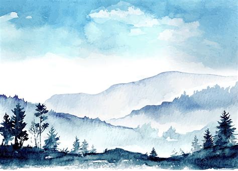 Landscape Watercolor, scenery art watercolor HD wallpaper | Pxfuel