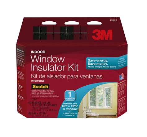 3M 2149W-6 Indoor Oversized Window Insulator Kit, 1-Window – toolboxsupply.com