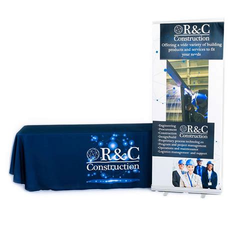 Banner Stand & Table Cover Trade Show Package | Banner stands, Retractable banner stand, Table ...