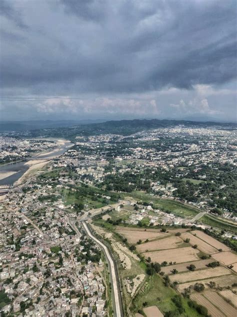 Aerial View of the Jammu City in Janmu and Kashmir Stock Image - Image ...