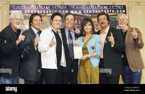 The Osmonds celebrate their No 1 Selling DD 50th Anniversary Reunion ...