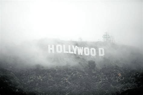 Snow over Hollywood: Rare winter storm becomes source of delight ...