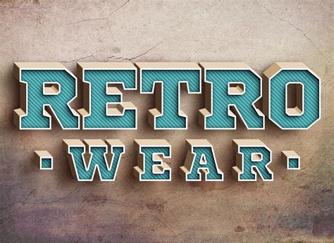 Retro Text Style on Behance