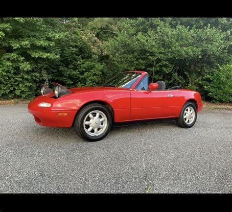 1991 Mazda Miata Convertible Red RWD Automatic for sale - Mazda Miata ...