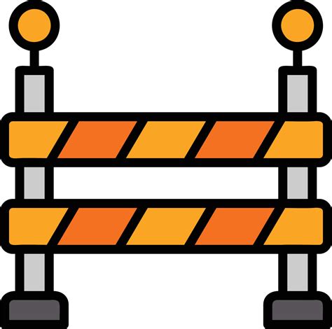 Barrier Line Filled Icon 14715536 Vector Art at Vecteezy