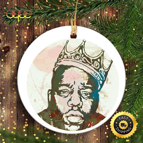 Biggie Rapper 90s Hip Hop Christmas Ornament – Musicdope80s.com