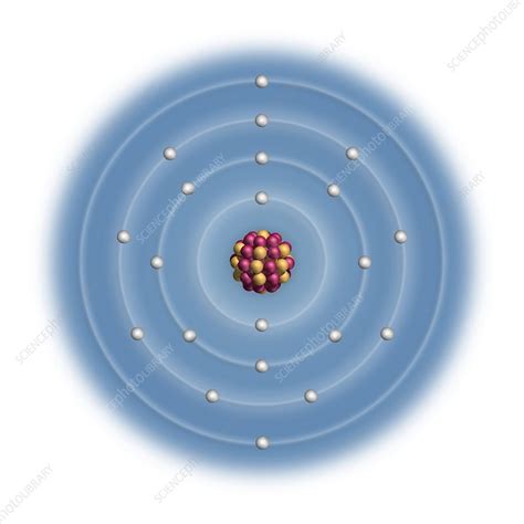 Scandium, atomic structure - Stock Image C023/2484 - Science Photo Library