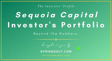 Sequoia Capital - The Investors’ Portfolio | Springsout