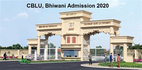 Chaudhary Bansi Lal University, CBLU Bhiwani Online Admission 2020