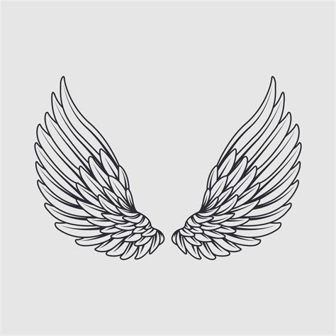 Angel wings vector design. 24695594 Vector Art at Vecteezy