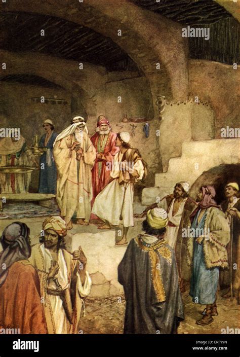 Samuel anointing David. I Samuel 16: 13 ' Then Samuel took the horn Stock Photo: 83329281 - Alamy