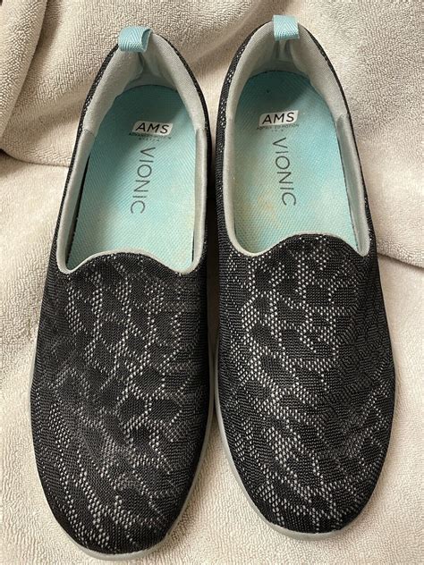 Vionic Black Slip on Shoes Size 10 | eBay