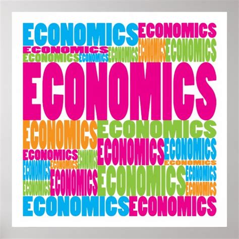 Colourful Economics Poster | Zazzle.co.uk