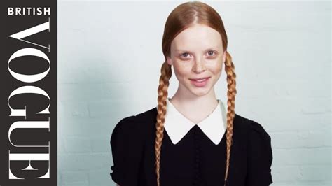 Watch Wednesday Addams' Braids Tutorial | Makeup Tutorials & Beauty How tos | British Vogue