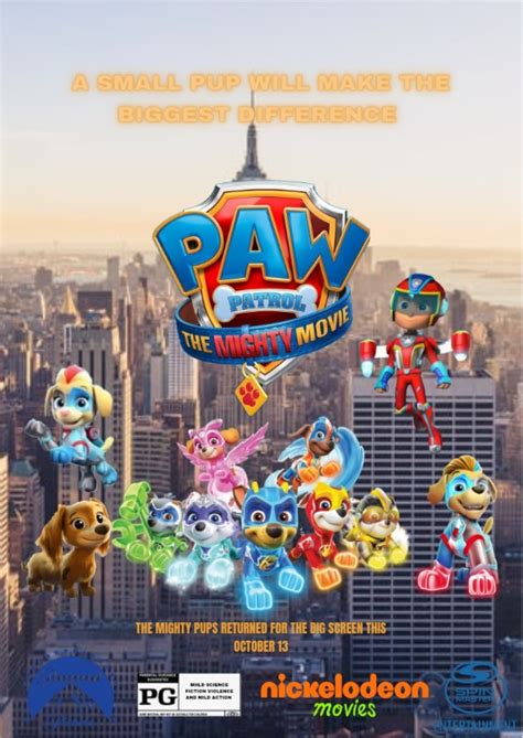 Paw Patrol The Mighty Movie Fanmade Poster (my own design) | Fandom