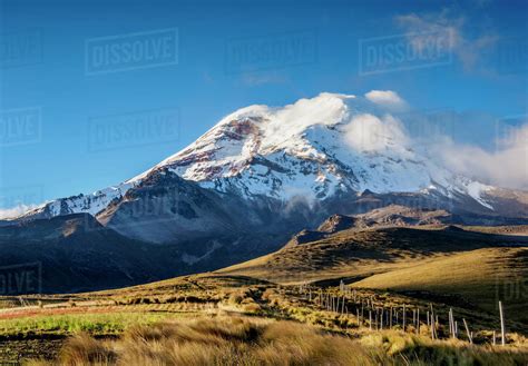 Chimborazo Volcano, Chimborazo Province, Ecuador, South America - Stock ...