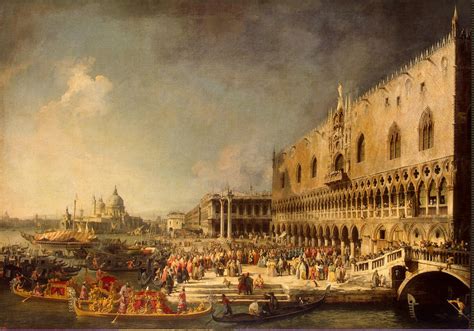 Reception of the French Ambassador in Venice Painting | Giovanni Antonio Canal, better known as ...