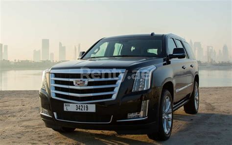 Rent a Cadillac Escalade (Black), 2020 ID-03994, in Dubai - Renty.ae