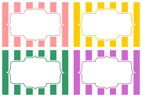 4 Best Images of Free Printable Classroom Labels - Free Editable Printable Labels Tags, Free ...