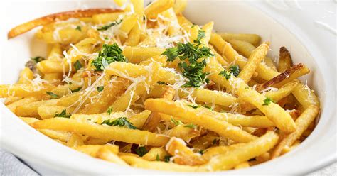 Quick and Easy Parmesan Truffle Fries - Just a Little Bit of Bacon