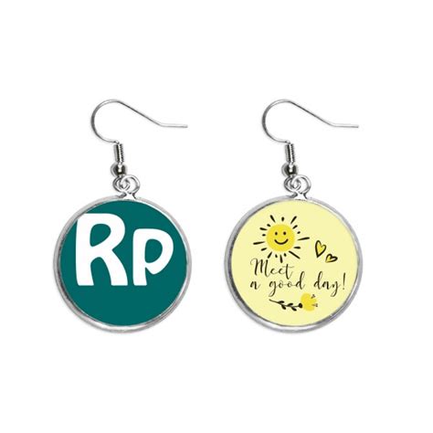 Indonesia Currency Symbol Rupiah Ear Drop Sun Flower Earring Jewelry ...