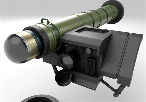 Javelin anti tank missile launcher with sight 3d model - 3DComps