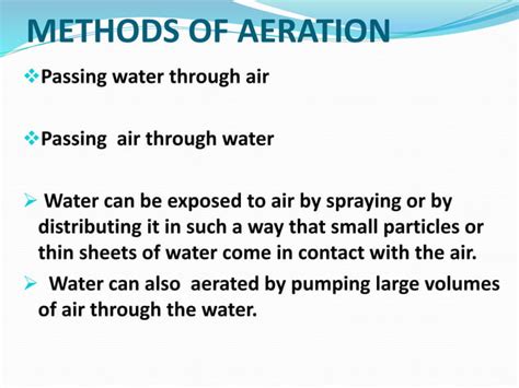 Aeration