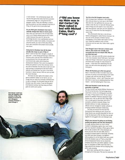 Rare interview with Sam Houser from August 2001, months before the ...