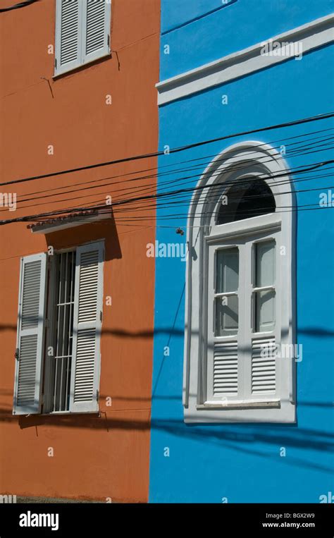 Brazil.Colonial architecture in the old quarter of Santa Teresa in Rio ...